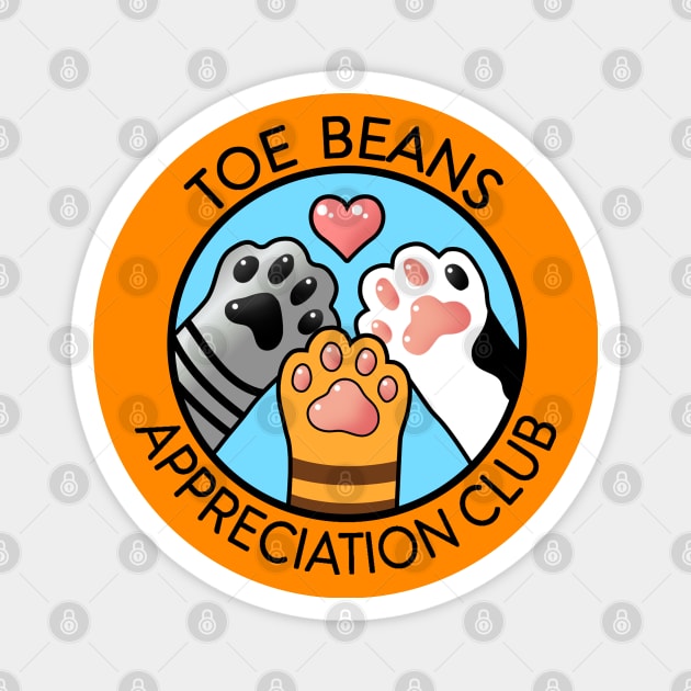 Toe Beans Appreciation Club Magnet by Studio Marimo